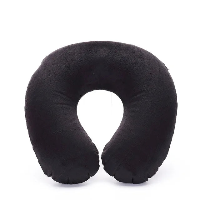 Sale 1PC Headrest Soft U Shaped Cushion Air Flight Inflatable Pillows Car Nursing Cushion Travel Pillow Support Neck