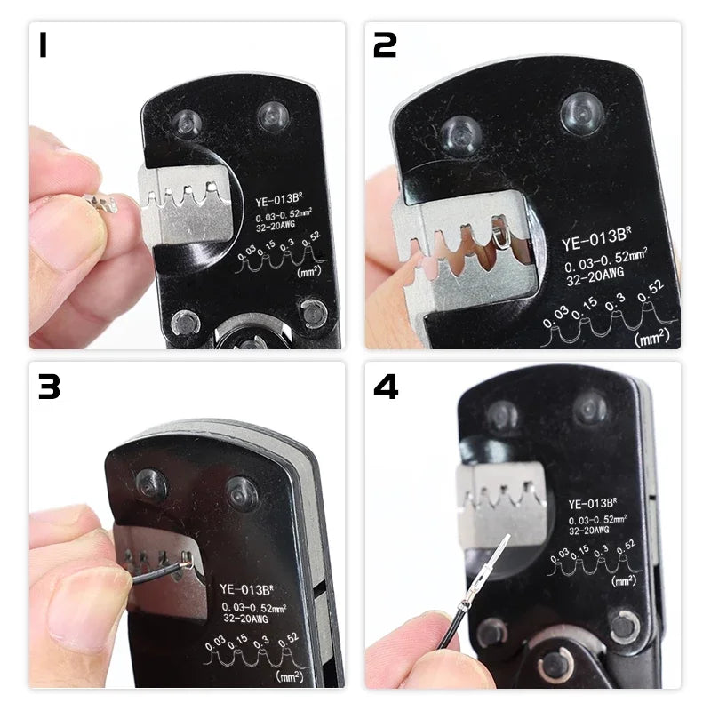 YE-013B Crimping tool for JST terminals XH2.54/PH2.0/ZH1.5/SH1.0/ DuPont 2.0/2510 pliers for 0.03-0.5mm2