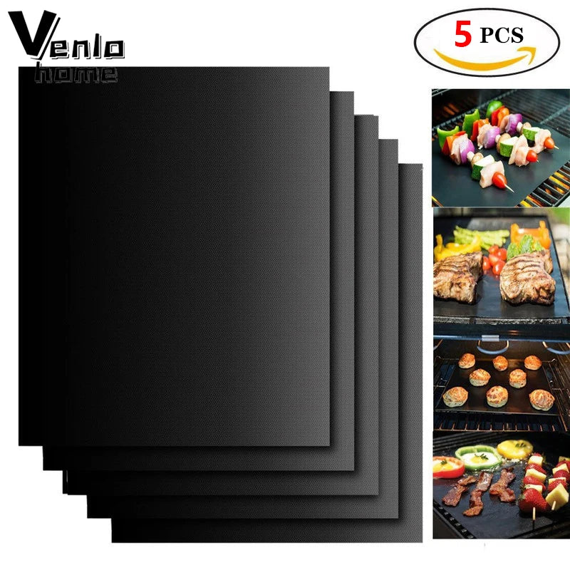 Non-stick Barbecue Mat Heat-Resistant Reusable BBQ Baking Pad Covers Foil Oilpaper BBQ Liner For Party Grill Mat Tools New