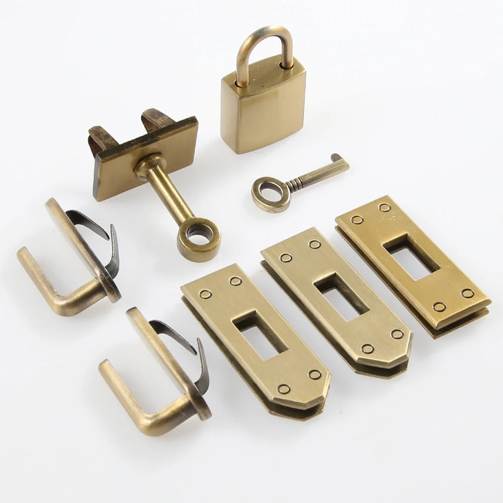7pcs/set Metal Clasp Lock Lockbutton for Women Handbag Shoulder Bag Purse DIY Accessories