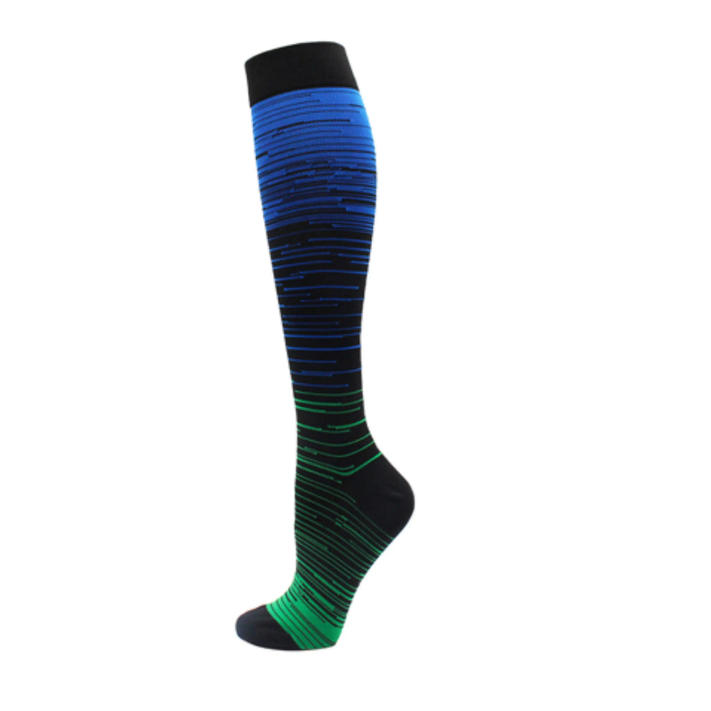 Compression Stockings Blood Circulation Promotion Slimming Compression Socks Anti-Fatigue Comfortable Solid Color Socks