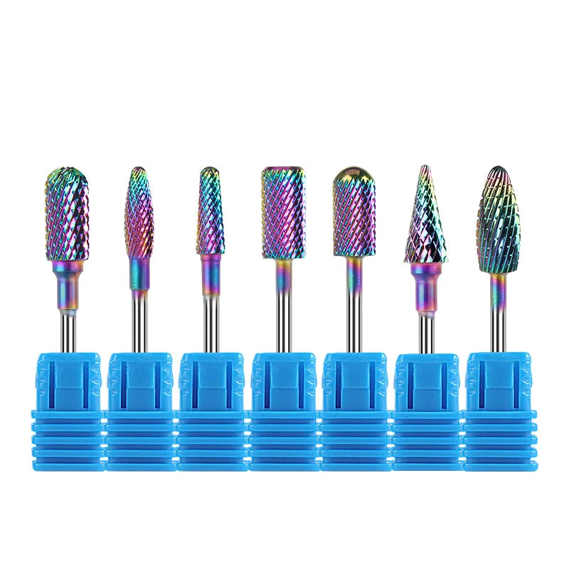 Tungsten Carbide Nail Drill Bit For Manicure Machine Milling Cutters For Removing Gel Varnish Cuticle Clean Nail Polishing Tools