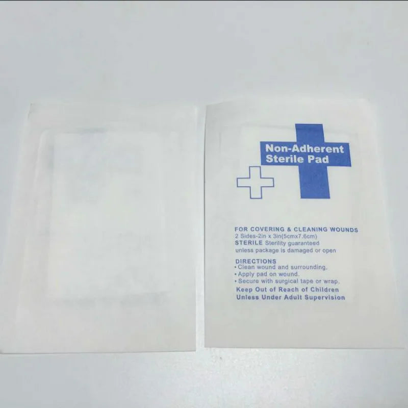 HOT 50pcs/lot Gauze Pad 100% Cotton first aid Kit Waterproof Wound Dressing Sterile Medical Gauze Pad Home Wound Care Supplies