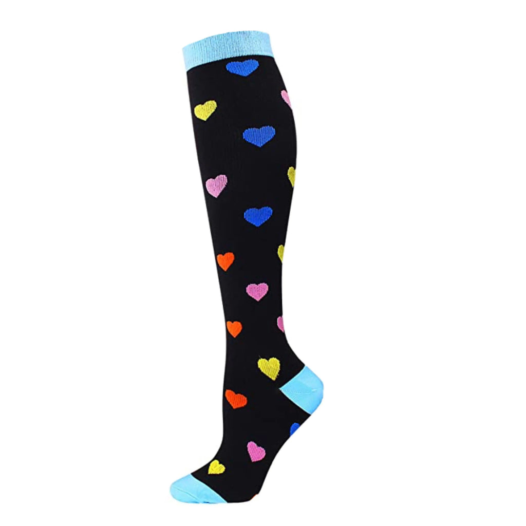 New Compression Socks Fit for Nurse Doctor Varicose Veins Edema Diabetes Travel Flight Hiking Recovery Running Fitness Socks