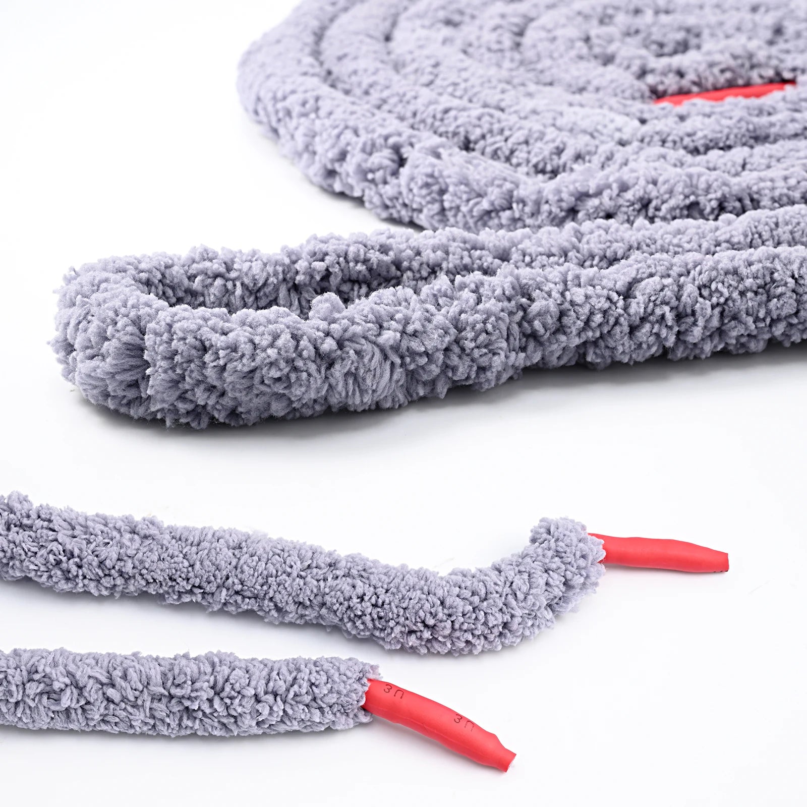 FOSHIO 300CM Car Wash Water Absorbed Drying Rope Soft Fiber Detailing Brush Auto Front Rear Windshield Glass Cleaning Cord Tool