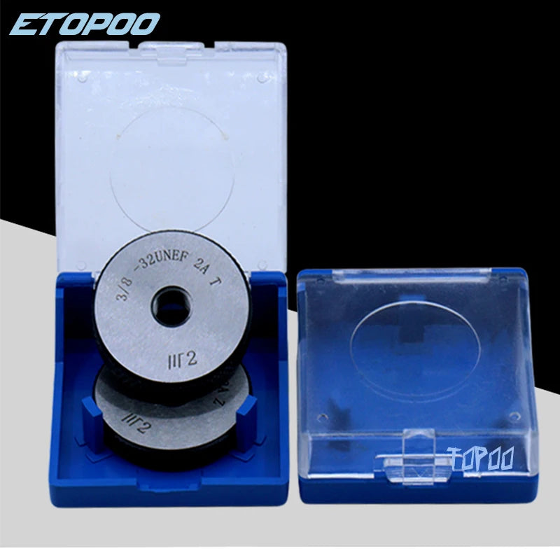 2pcs/set American Standard Thread Ring Gage TPI Thread Ring Gauge GO-NOGO RING GAUGE 1/8 1/4 3/8 1/2 3/4 7/8 UNC UNF UNEF Gauge
