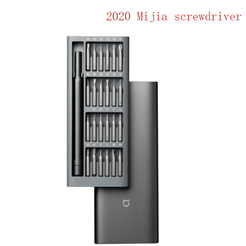 Original XIAOMI Daily Use Screwdriver Kit 24 Precision Magnetic Bits Alluminum Box DIY Screw Driver Set For Smart home
