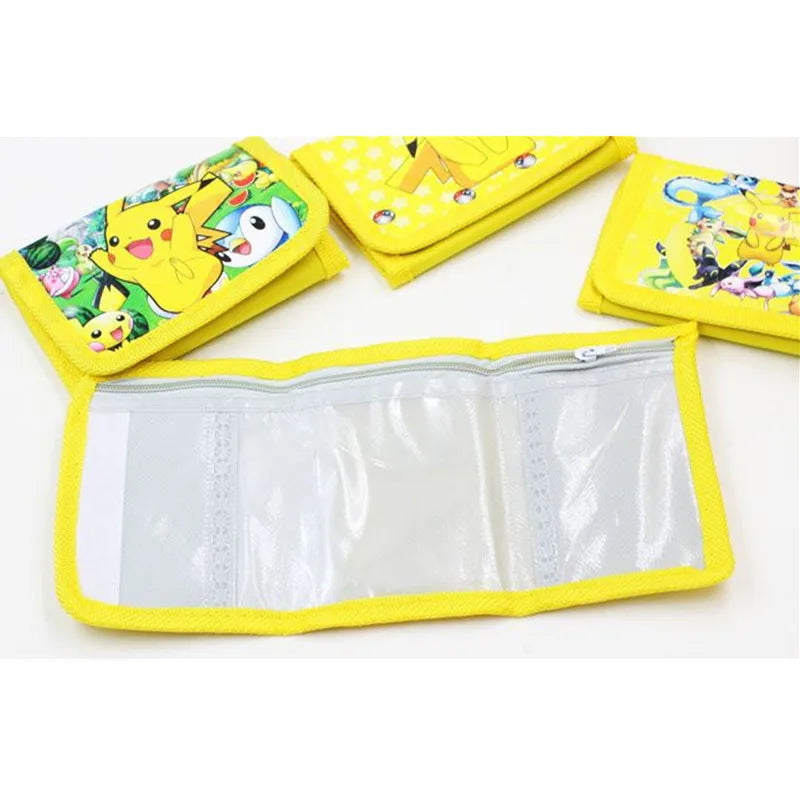 Pokemon Kids Wallet Janpan Anime Pikachu Figure Wallet Card Bag PVC Coin Purse Christmas Gifts for Kid Toy Random One