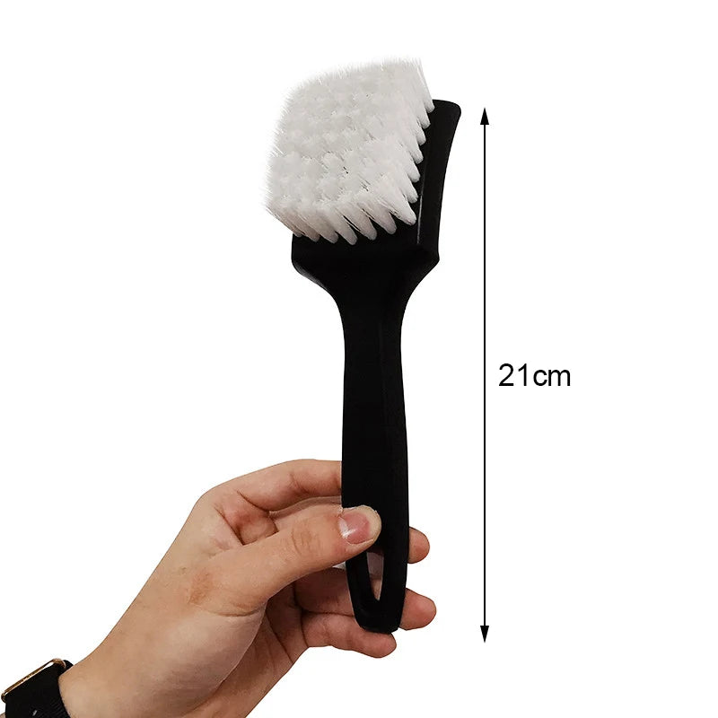 1 Pcs Car Tire Brush Multifunctional Car Wash Brush Filament Plastic Wheel Brush Stiff Brush Car Wax Brush Car Cleaning Tool