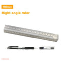 Woodworking Line Scribe 180-400mm T-type Ruler Hole Scribing Ruler Crossed-out Tool Line Drawing Marking Gauge Measuring Tool