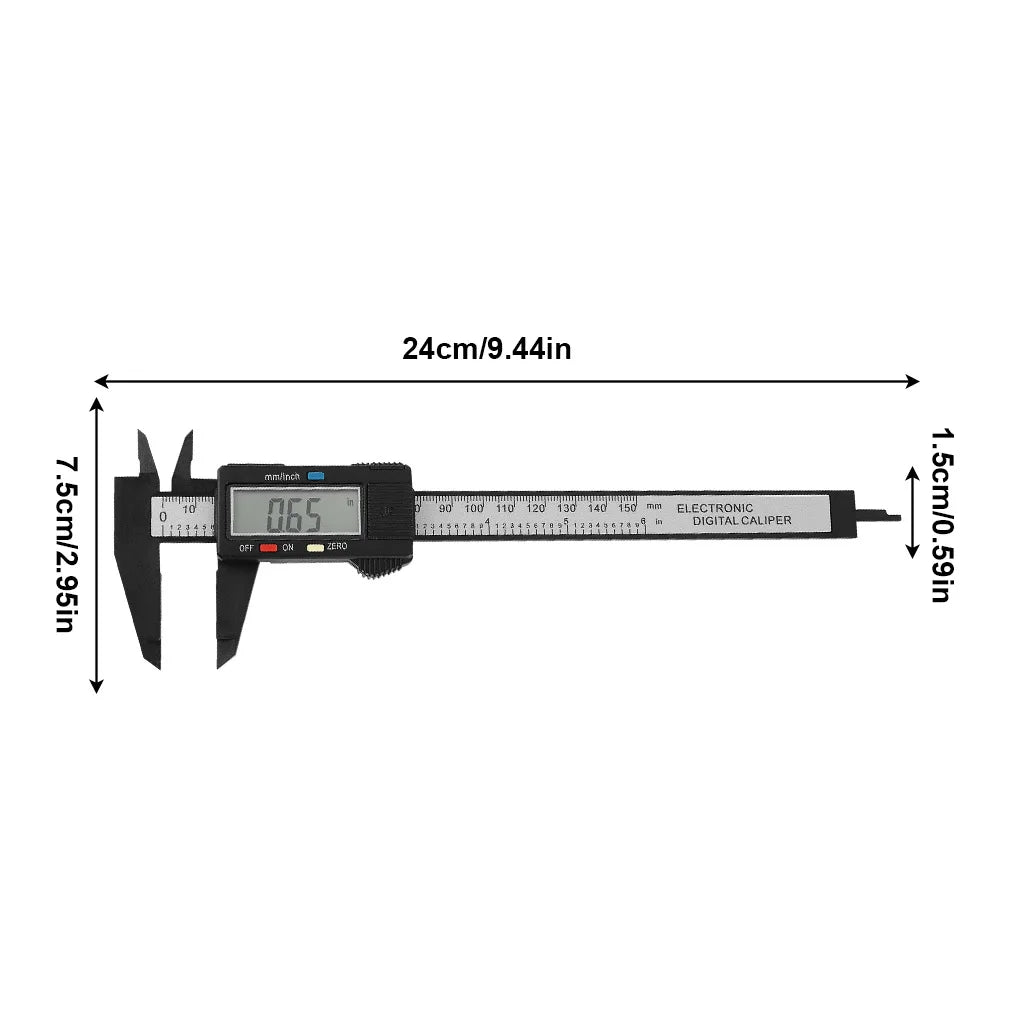 Digital Caliper Portable Electronic Vernier Caliper 100mm Calliper Micrometer Digital Ruler Measuring Tool 150mm 0.1mm