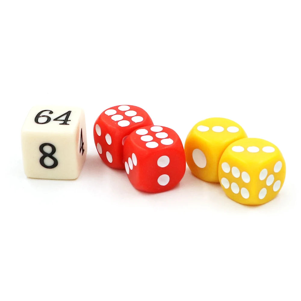 High quality 14mm New Acrylic Colorful Backgammon Dice Set Game Dice
