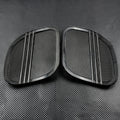 Motorcycle Black Chrome Tri-Line Speaker Grills Cover Trim Mesh For Harley Touring Road Glide FLTRX 2015-2025