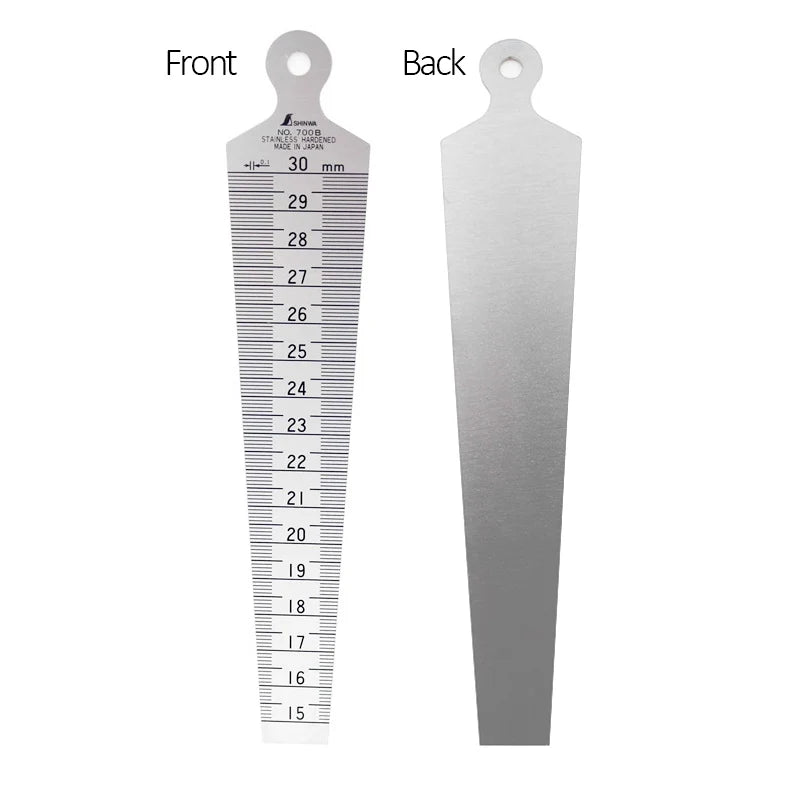 SHINWA Penguin Taper Gauge Hole Ruler Wedge Feeler Inner Diameter Gap Dimension Measuring Tool 62600-62620 1PCS