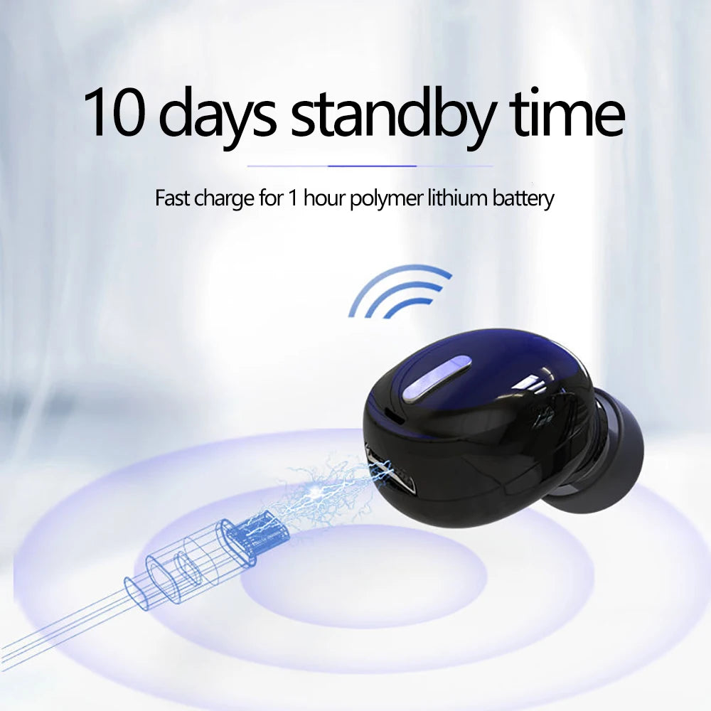 Mini Wireless Earphone Bluetooth-compatible 5.0 in Ear Headset Handsfree Phone Wireless Earbuds with Mic For Xiaomi Huawei