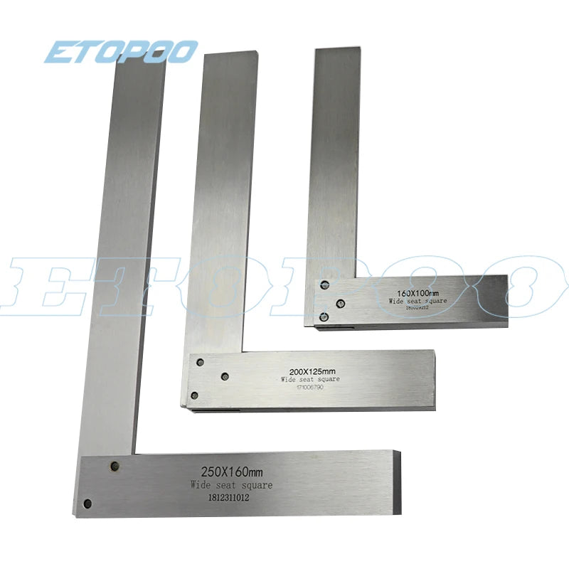 Machinist Square 90Degree Right Angle Engineer Set Precision Ground Steel Hardened Angle Ruler gauge square ruler Protractor