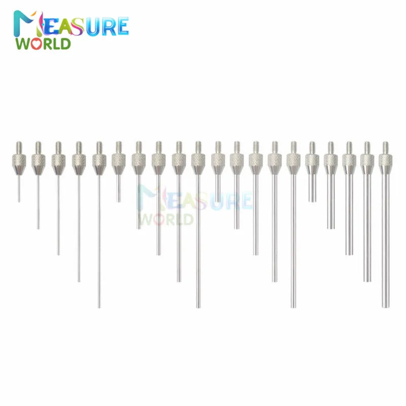M2.5 Thread 1mm Needle Diameter Dial Test Indicator Contact Point D1 D2 10mm 20mm 30mm 40mm 50mm Length Measuring Gauging Tools