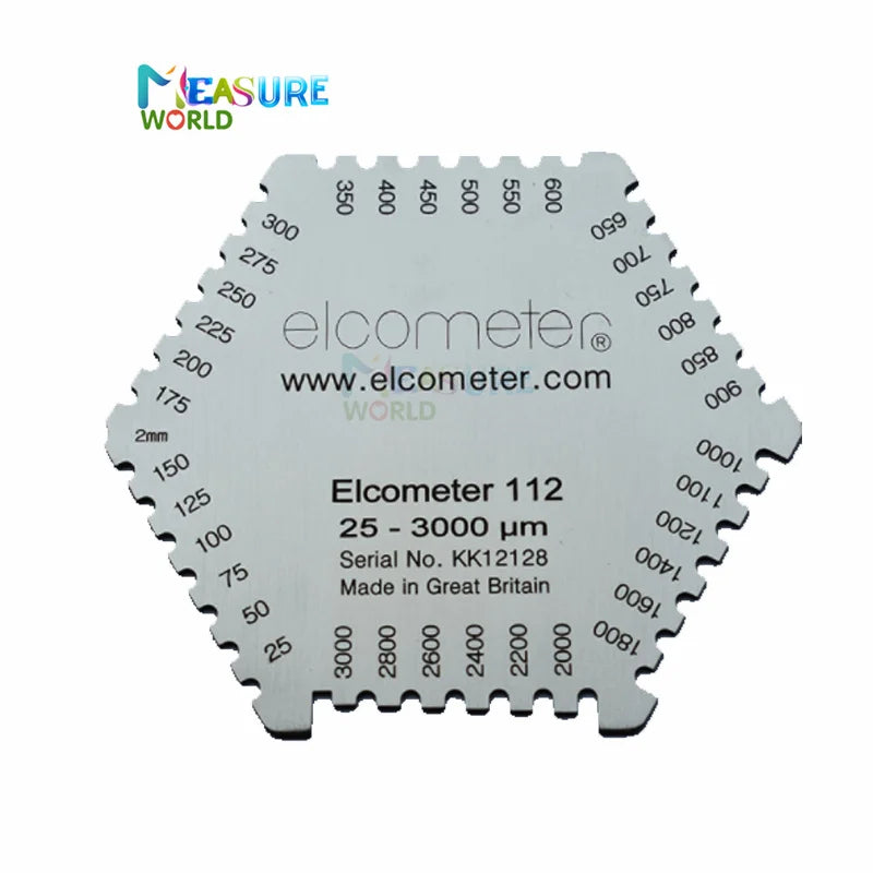 25-3000um High-Precision Hexagon Wet Film Comb Paint Wet Film aluminum wet diaphragm comb wet film thickness gauge 25-3000um