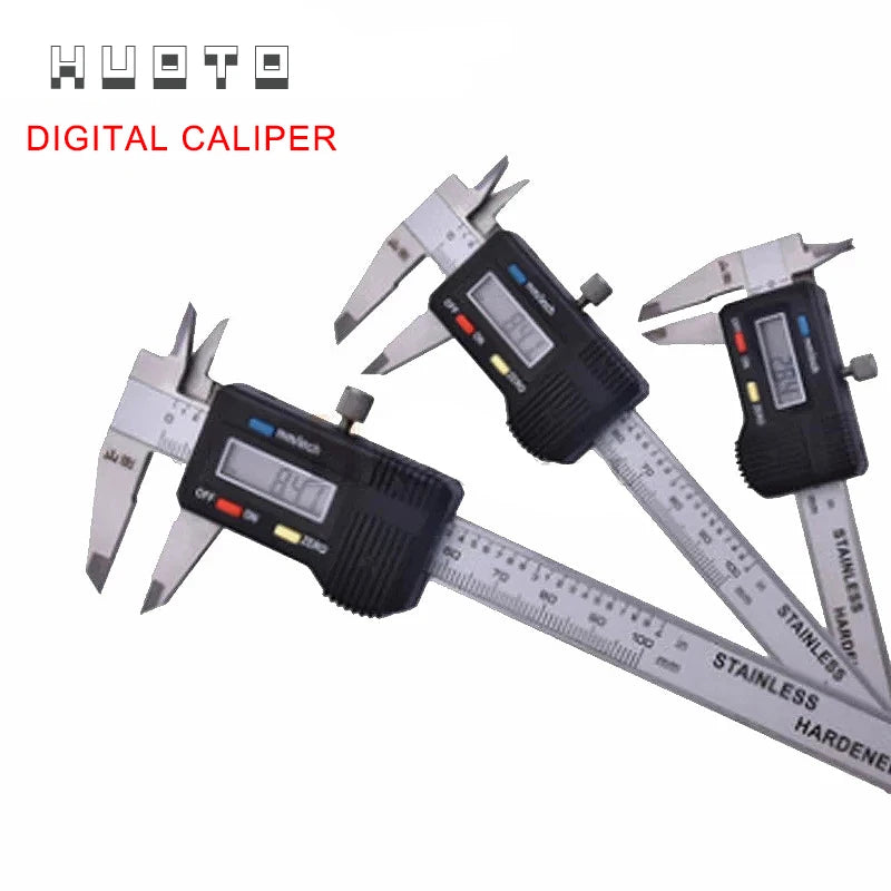 Industrial Level Stainless Steel Digital Caliper 0-100mm 0-150mm 200mm 300mm Electronic Carbon Fiber Caliper Micrometer Gauge