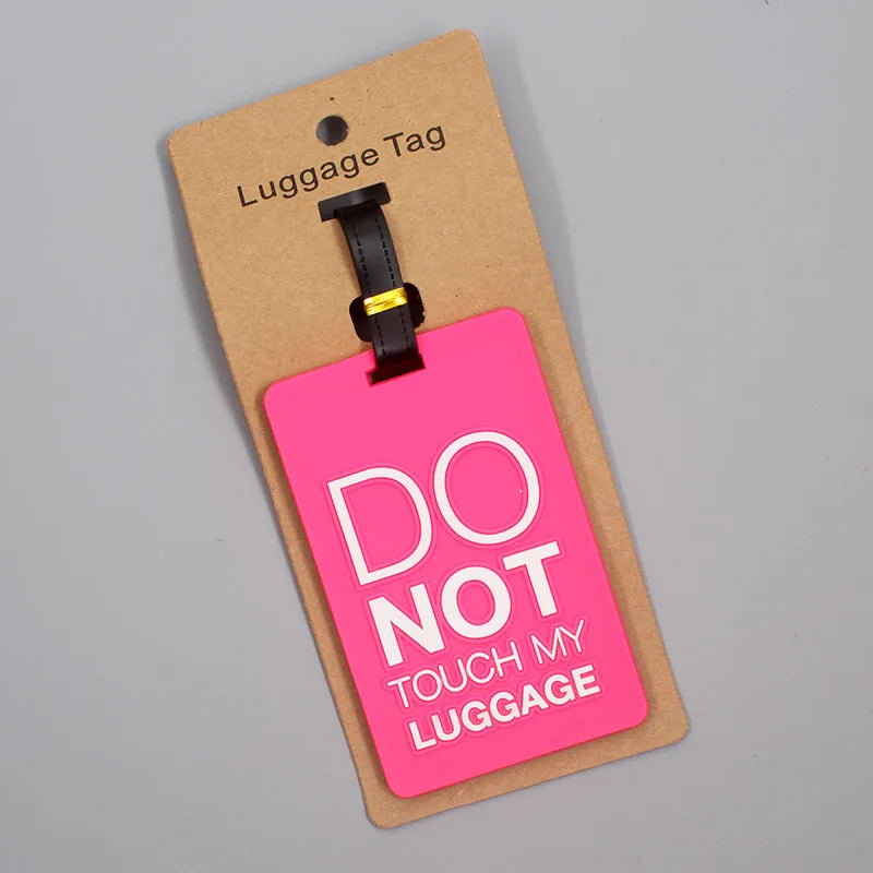 Travel Accessories “IT'S NOT YOURS” Luggage Travel Tag Silica Gel Suitcase ID Addres Holder Baggage Boarding Tag Portable Label