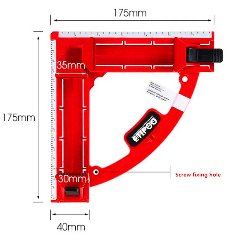 90 Degree Right Angle Clamp Mitre Clamps Corner Clamp Picture Holder Woodwork With Light Weight Integrated Aluminum Rule