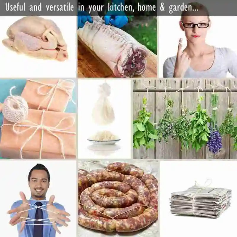 Household Cotton Zongzi Thread Cooking Tools Butcher's Twine Turkey Barbecue Cotton Strings Cooking Tools Butcher's Cotton Twine