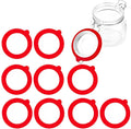 5pcs Silicone Replacement Gasket Airtight Rubber Seals Rings Leak-Proof Canning Seals for Glass Clip Top Jars Storage Containers