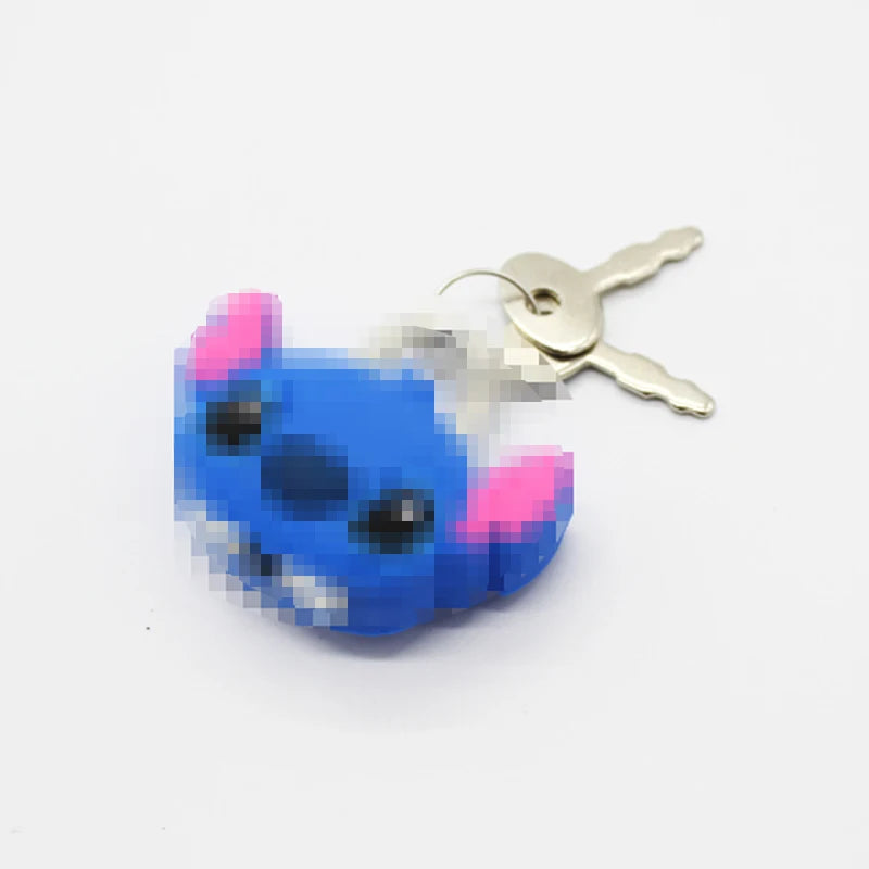 Cartoon Padlocks Lovely Mini Luggage Lock Backpack Zip Padlocks Make-up Box Key Lock Students Diary Lock Children's Small Toys