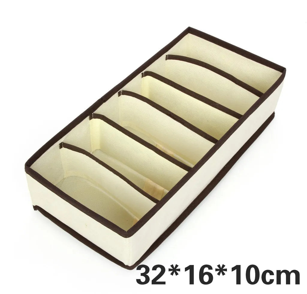 30 Grids Foldable Underwear Drawer Organizers Storage Dividers Closet Organizer Storage Box  for Clothes Bras Scarves Ties Socks