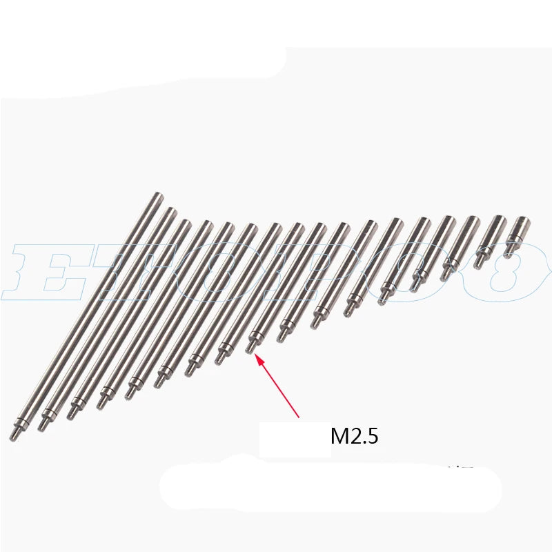 Stainless Steels Extension Legs for Indicator Extension Stem Rods For Dial Indicators Probe Connecting Rod HSS M2.5*10mm-100