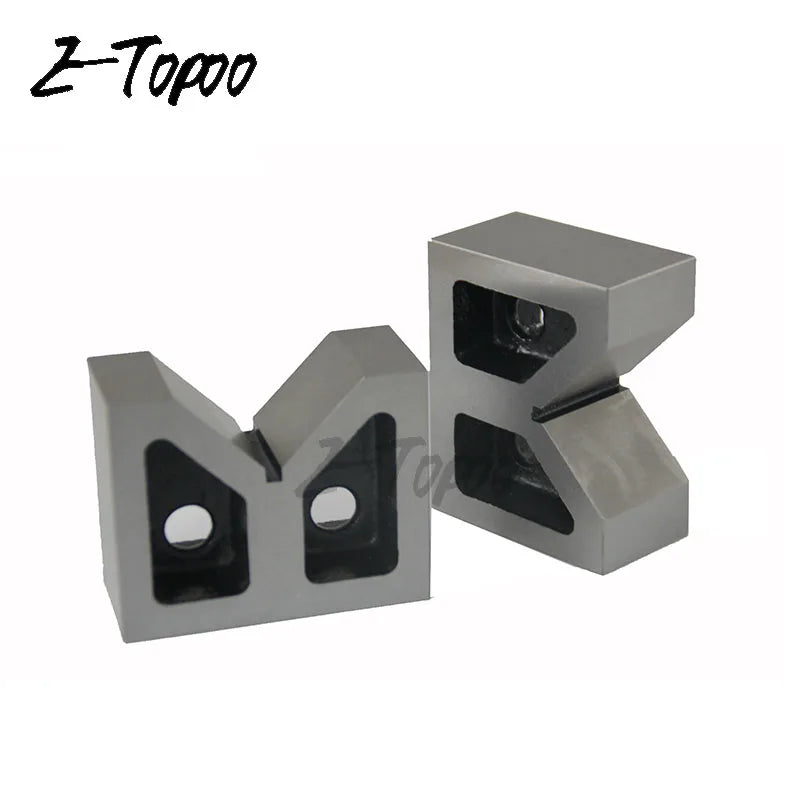 1pc 4" Cast Iron V-Blocks Ground B type V iron 90 Degree 4inch V-frame gauge