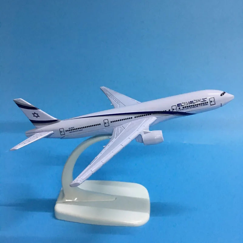 JASON TUTU 16cm Israel Boeing B777 Airplane Model Airplane Diecast Metal 1/400 Scale Planes