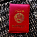 Russia Passport Cover CCCP Soviet Leather Covers for Passports Ussr Passport Holder Men Women Travel Organizer