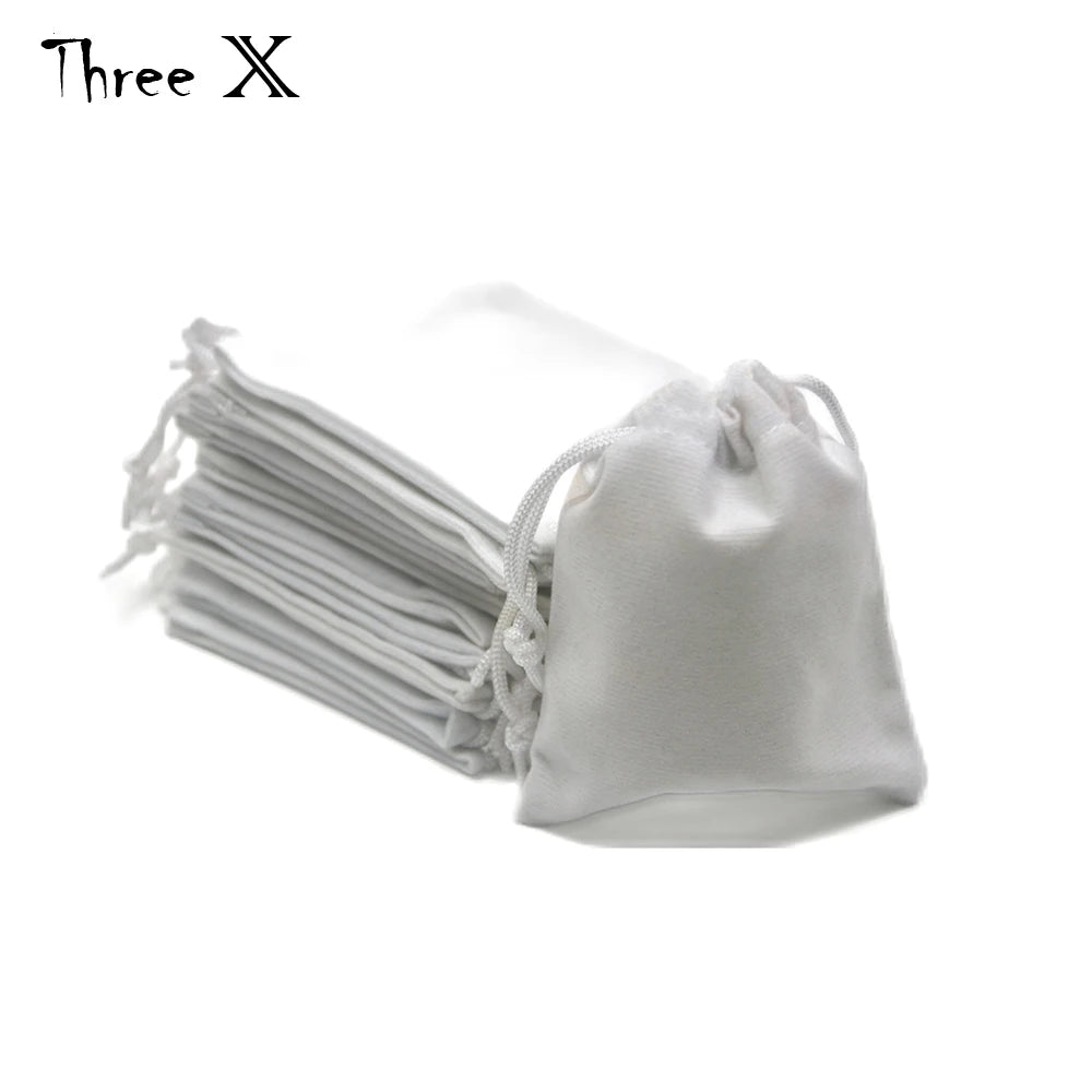 Set of 10 4.0" x 3.15" Durable Velvet Carry Bag Pouches w/Drawstring for Dice Jewelry Gift Packaging