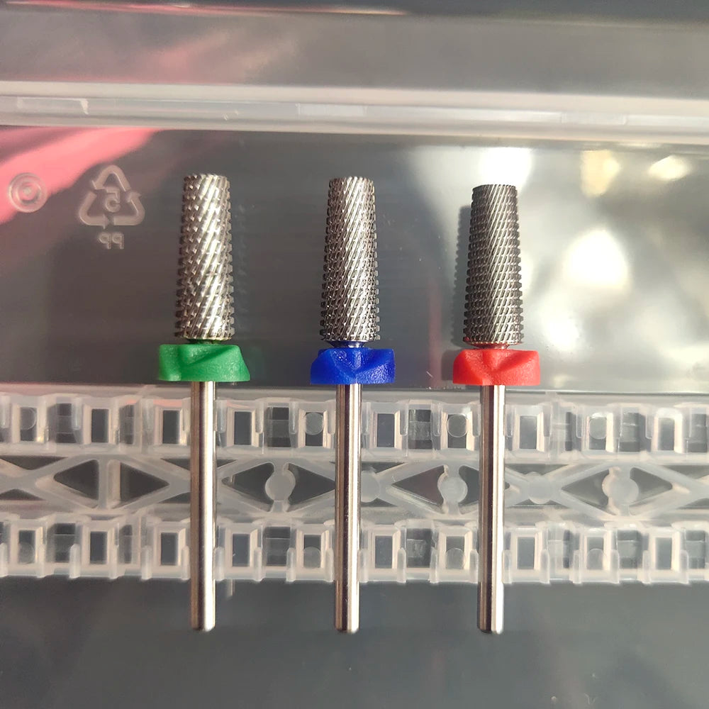 Quality Left and Right 5In1 Tungsten Carbide Nail Drill Bit Milling Eletric Manicure Machine Equipment Cuticle Clean Burr