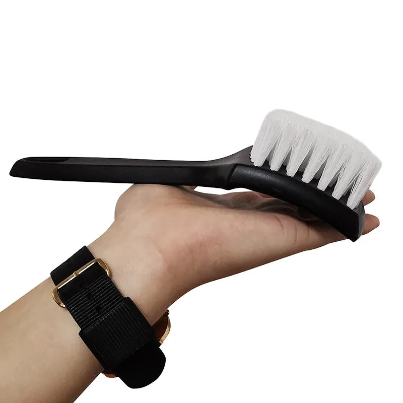 1 Pcs Car Tire Brush Multifunctional Car Wash Brush Filament Plastic Wheel Brush Stiff Brush Car Wax Brush Car Cleaning Tool