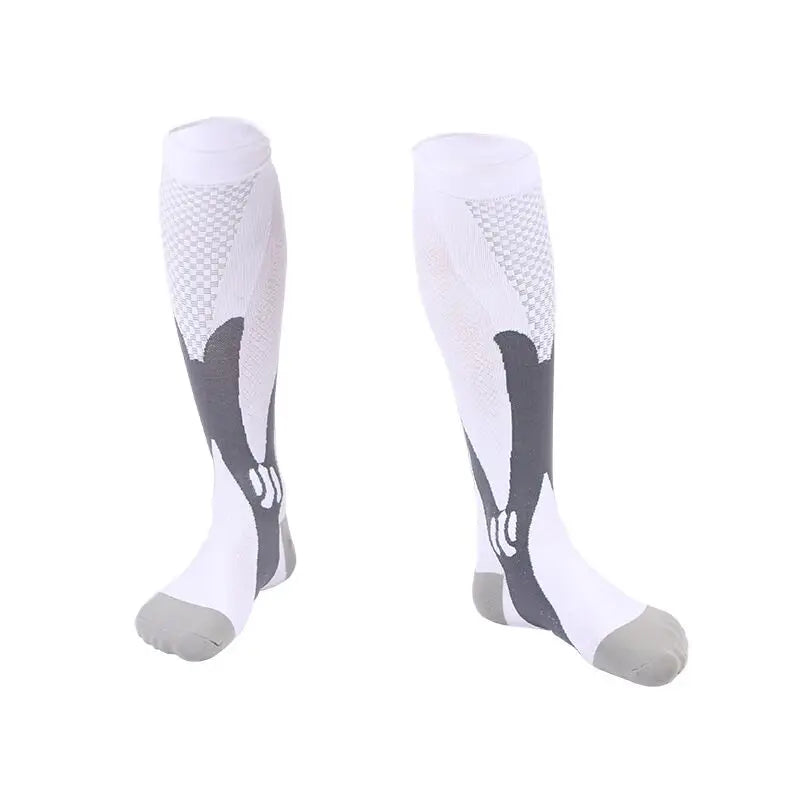 Compression Stockings Blood Circulation Promotion Slimming Compression Socks Anti-Fatigue Comfortable Solid Color Socks