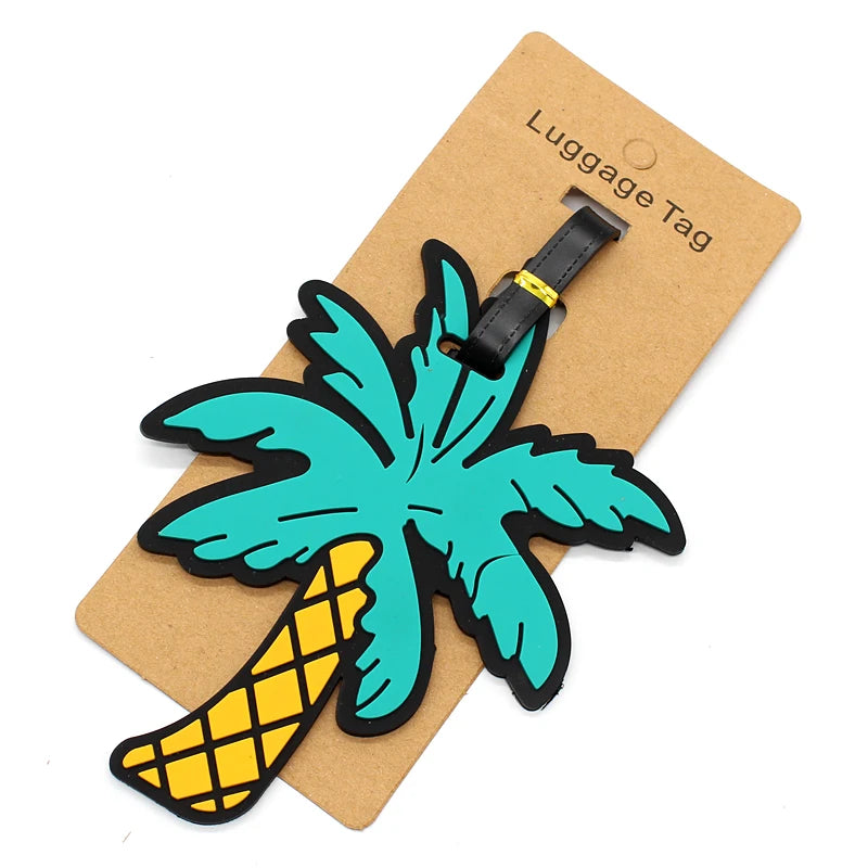 Creative Luggage Tag Travel Accessories Silica Gel Suitcase ID Address Holder Baggage Boarding Tag Portable Label Bags Pendant