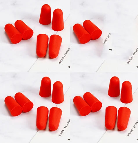 20PCS/10 Pairs Comfort Earplug Noise Reduction Foam Soft Ear Plugs Noise Reduction Tapered Earplugs Protective for Sleep Travel