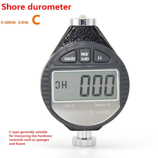 Digital Shore Type A/O/D Rubber Tire Durometer Hardness Tester Meter 0-100 HA Sclerometer Hardness Tester