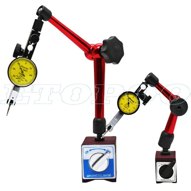 Universal Mini Flexible Dial Test Indicator Magnetic Base Holder Stand Magnetic Correction Gauge Stand Indicator Tool