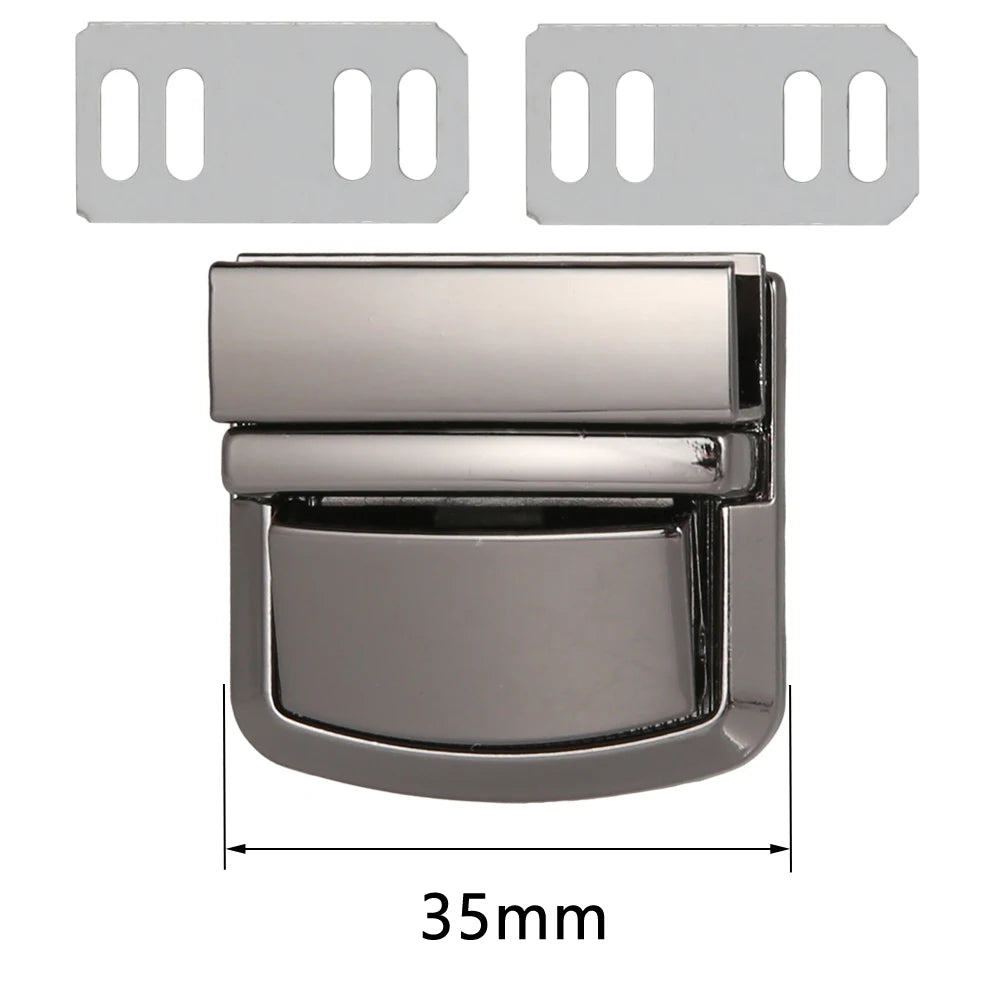 Metal Rectangle Press Lock Bag Case Buckle Clasp for Handbags Shoulder Bags Purse Women Diy Bag Accessories