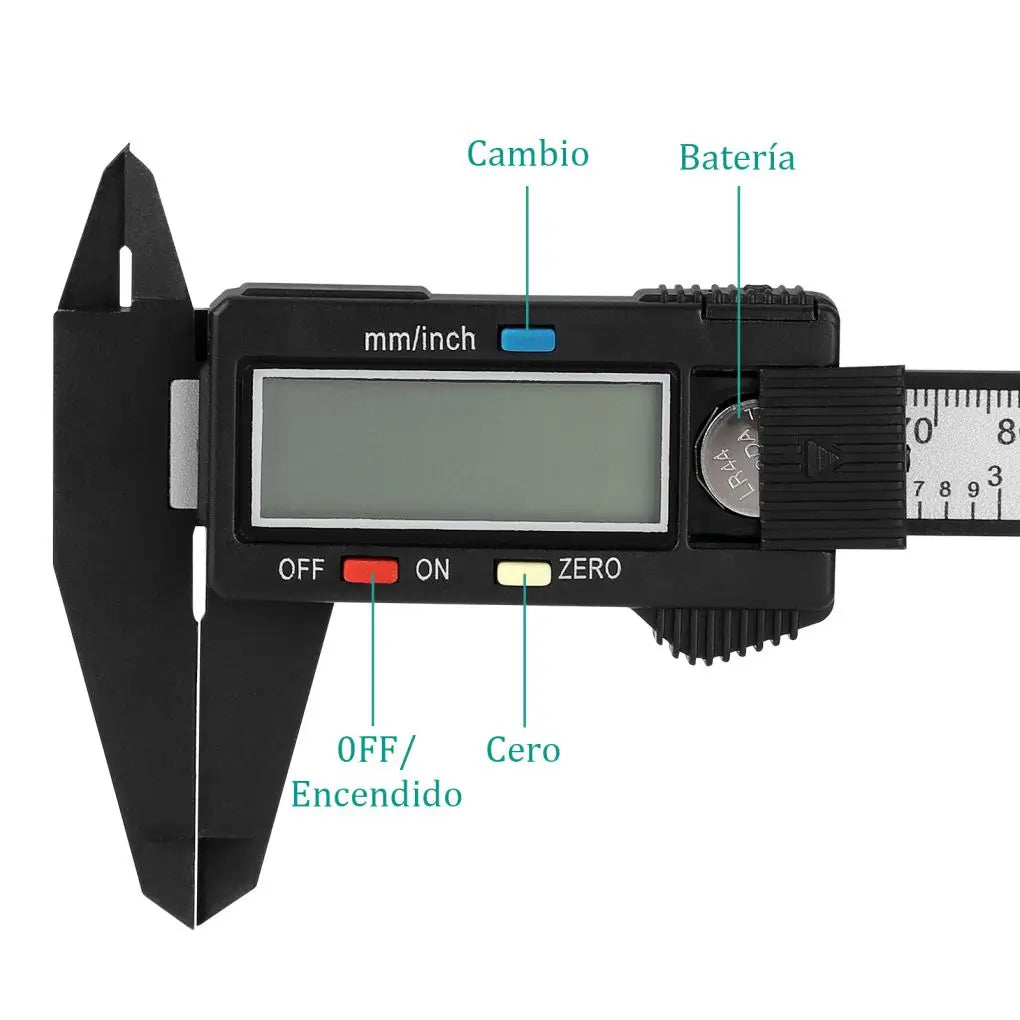 Digital Caliper Portable Electronic Vernier Caliper 100mm Calliper Micrometer Digital Ruler Measuring Tool 150mm 0.1mm