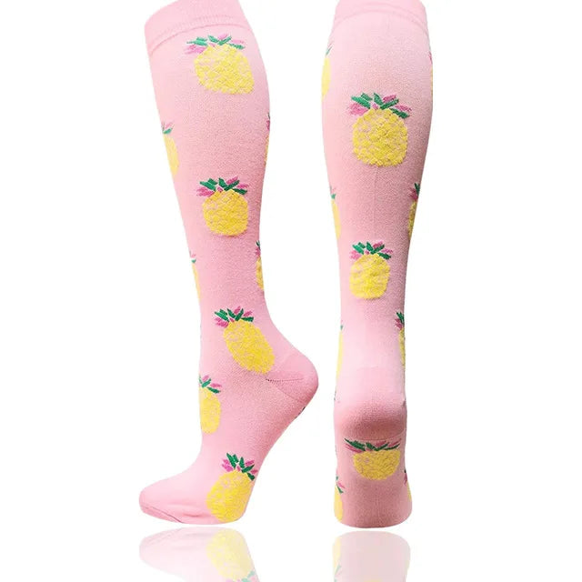 New Compression Socks Fit for Nurse Doctor Varicose Veins Edema Diabetes Travel Flight Hiking Recovery Running Fitness Socks