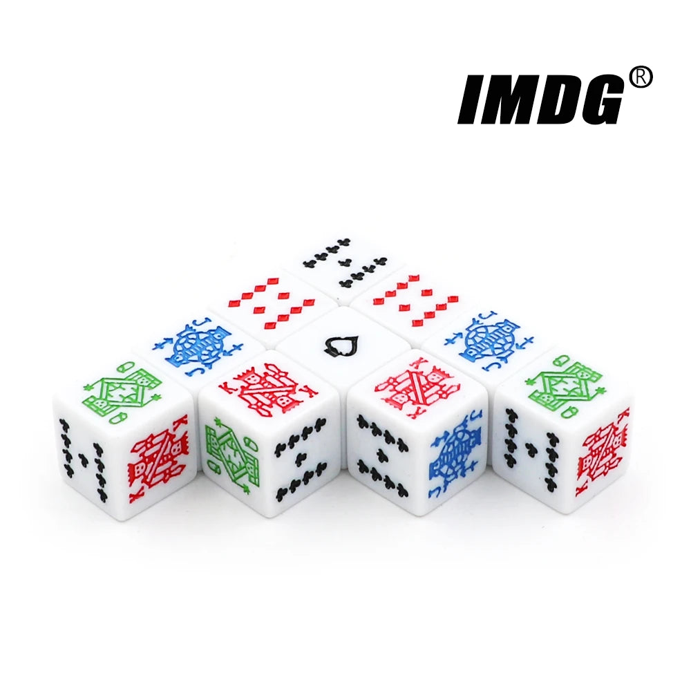 10pcs/pack Carving Dice 16mm Square Corner White #16  High Quality Boutique Poker Dice