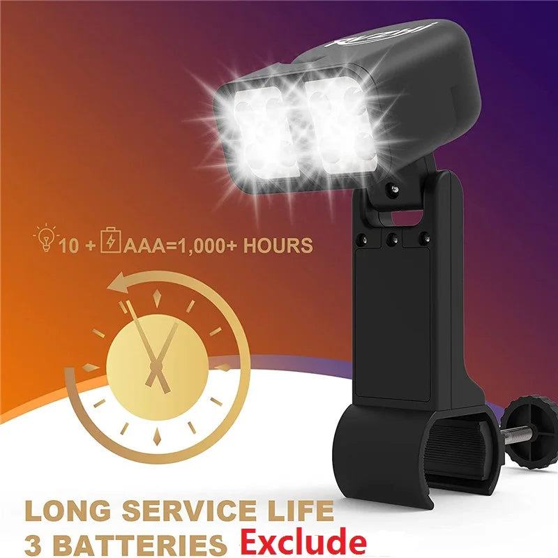 Portable Grill BBQ Lights Barbecue Grilling 10 LEDs Lighting Heat Resistant Waterproof Night Lamp Outdoor BBQ Tool Accessories