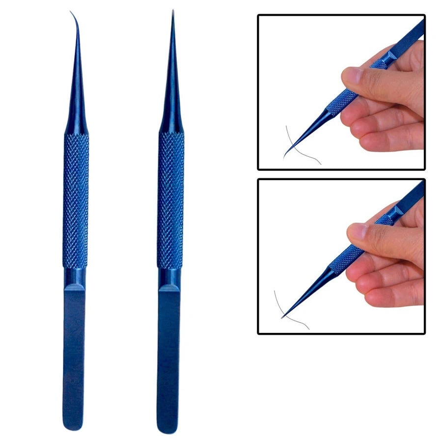 Titanium alloy tweezers professional maintenance tool 0.15mm edge precision fingerprint tweezers phone mainboard copper wire