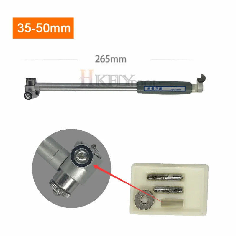 Inner Diameter Bore Gauge Measuring Rod + Probe (no indicator) Accessories Inner diameter gauge 10-18mm 18-35mm 35-50mm 50-160mm