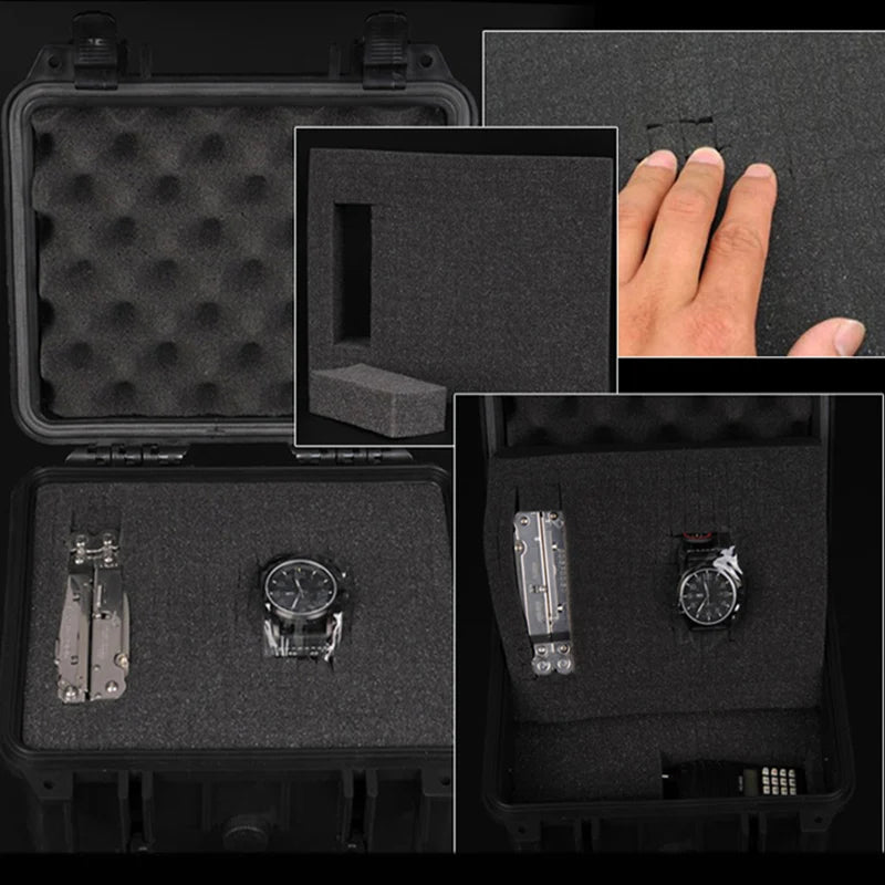 ABS Plastic Safety Equipment ToolBox Waterproof Sealed Tool Box Impact Resistant Tool Case Suitcase With Pre-cut Sponge