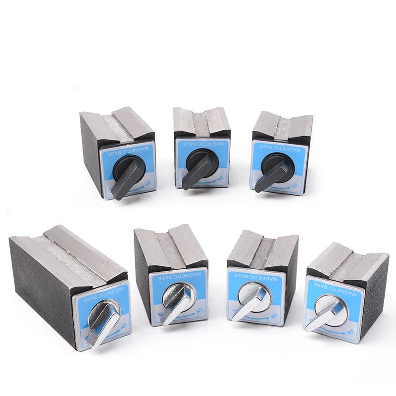 6T 8T 10T 12T V Type Power Magnetic Base Dial Indicator Stand Base Magnet Seat Table Wire Cutting Switch Magnetic Table Base